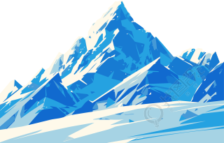 雪山透明背景素材