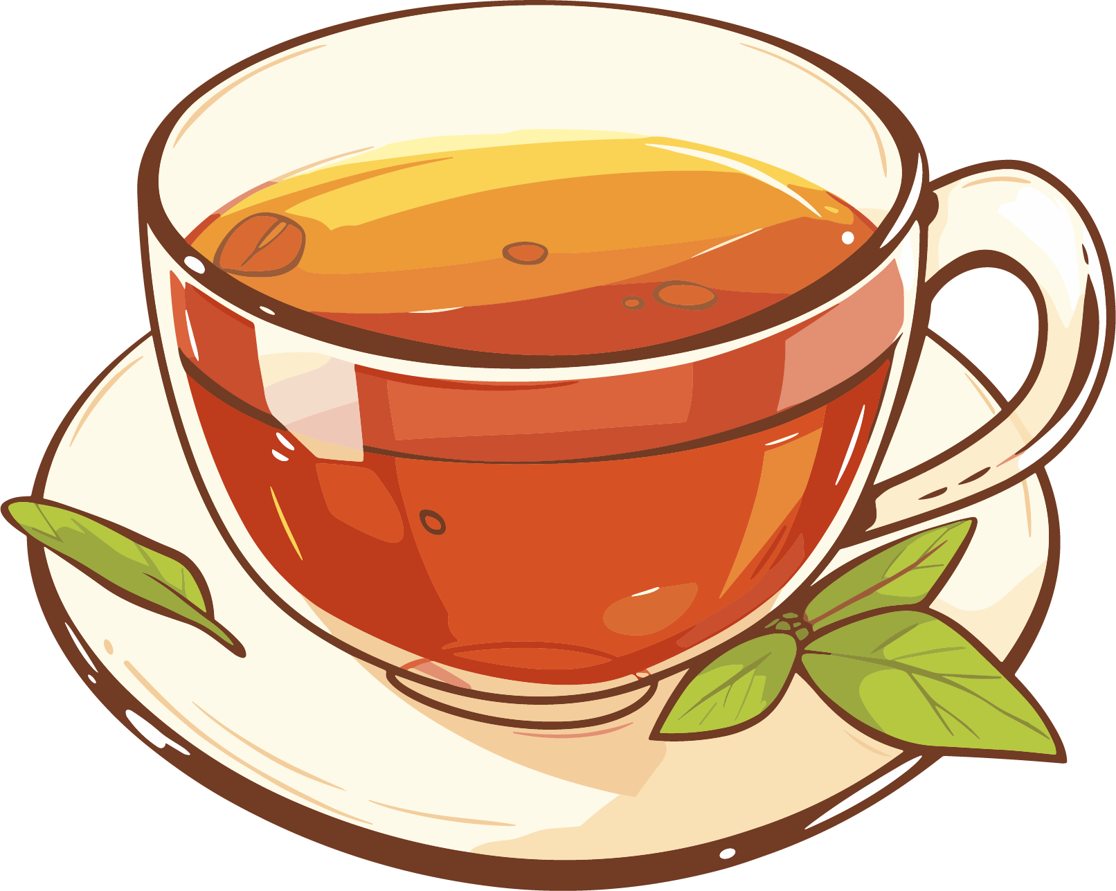 凉茶矢量插图素材