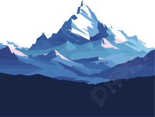 雪山创意设计元素