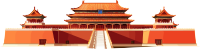 故宫透明背景插图