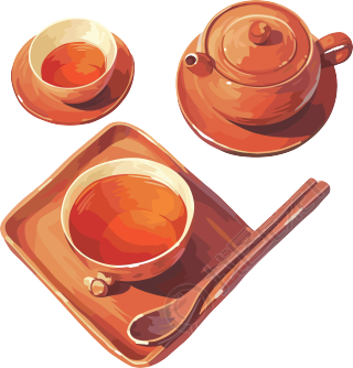 凉茶创意插图