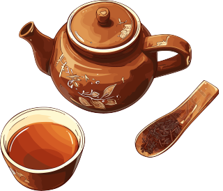 凉茶中国风插画