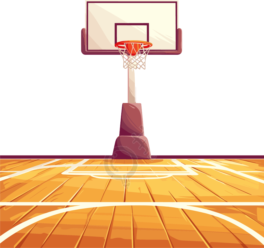 篮球场透明背景素材