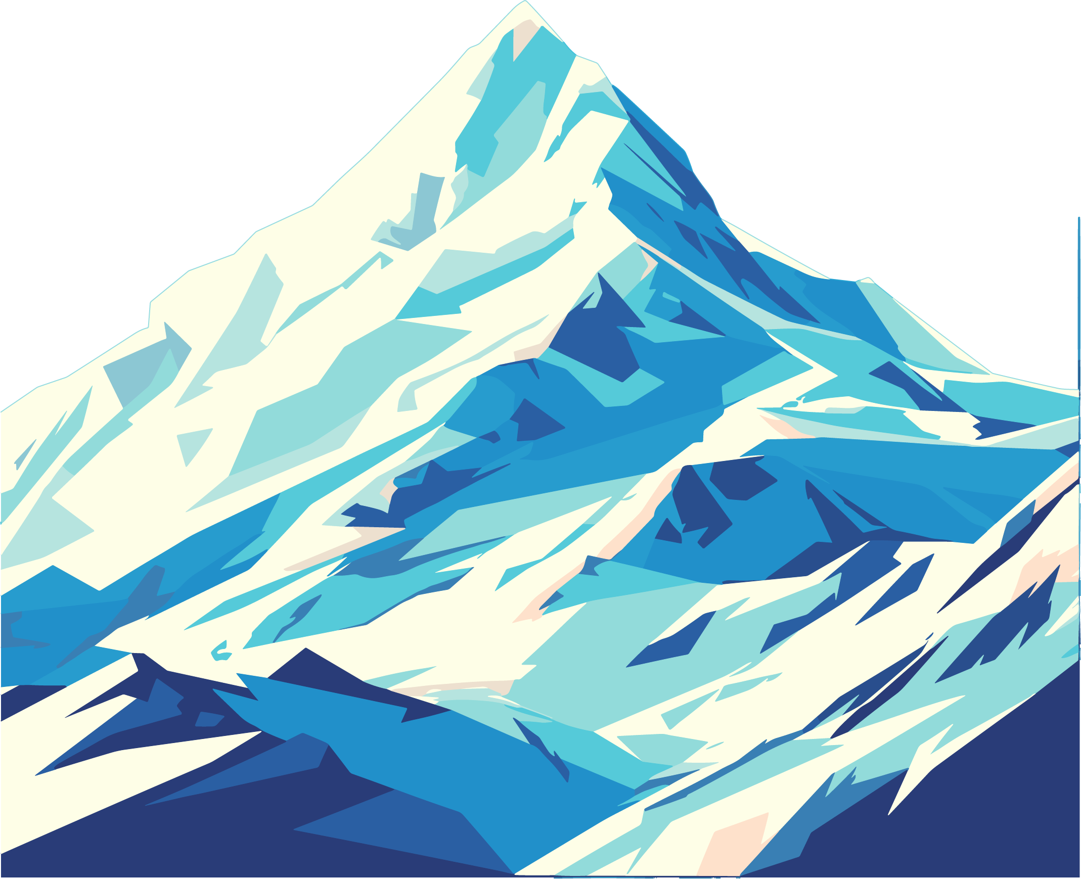 雪山商业设计插画