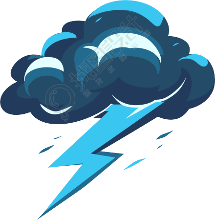 雷阵雨PNG图形素材