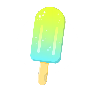 夏天冰棍简约扁平插画