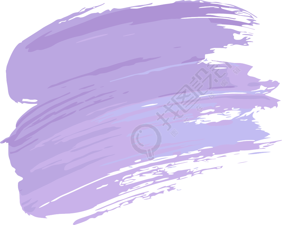 儿童绘画一抹颜料插画设计