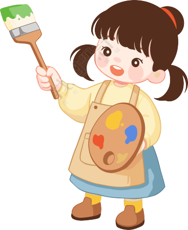 儿童绘画创意插图