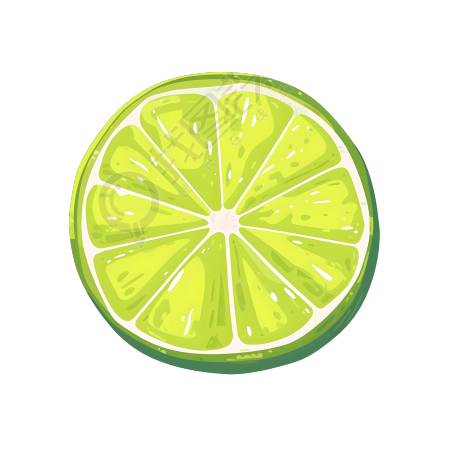 青柠插画夏天素材