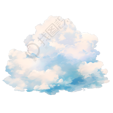 白云创意插图