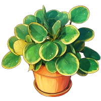 绿植盆栽彩铅插图
