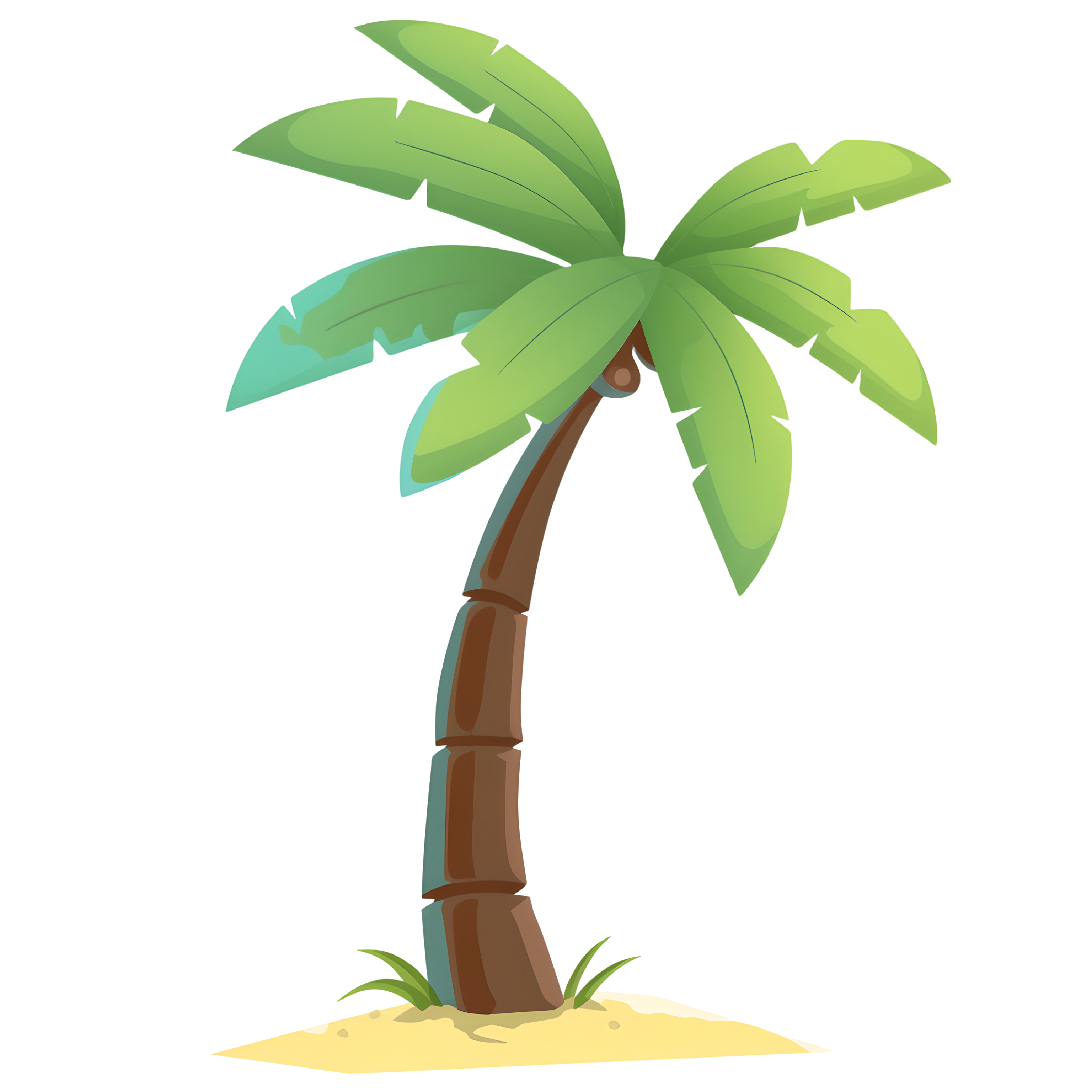 椰子树清新装饰元素