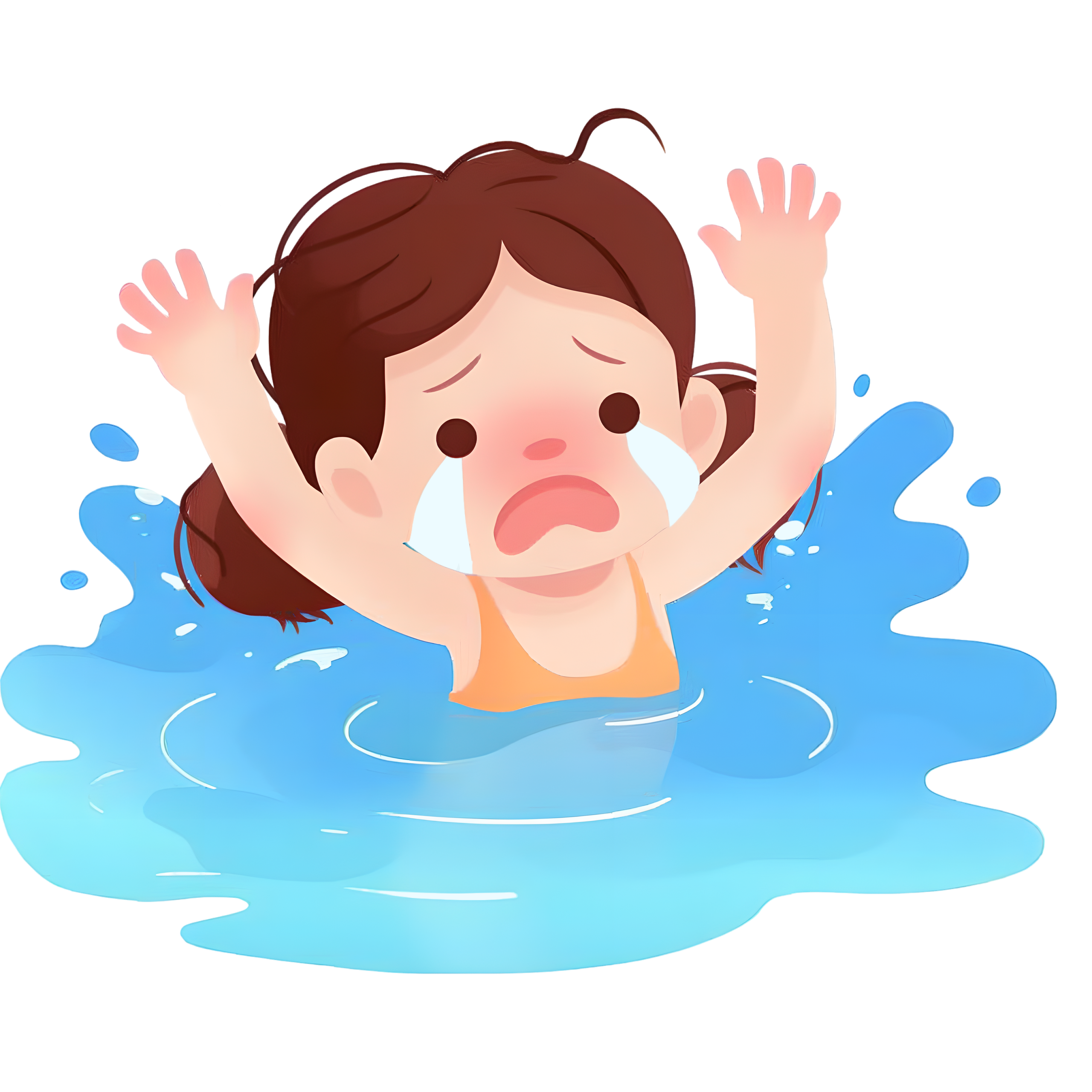溺水女孩元素