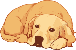 小狗简笔画素材