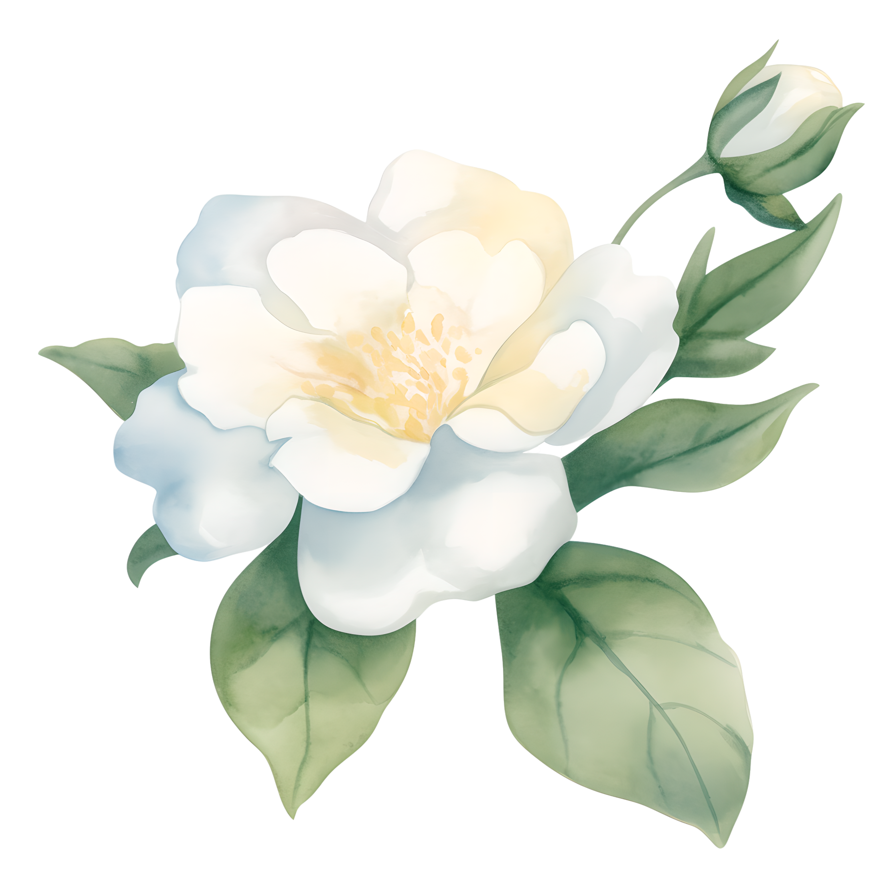 水彩植物元素