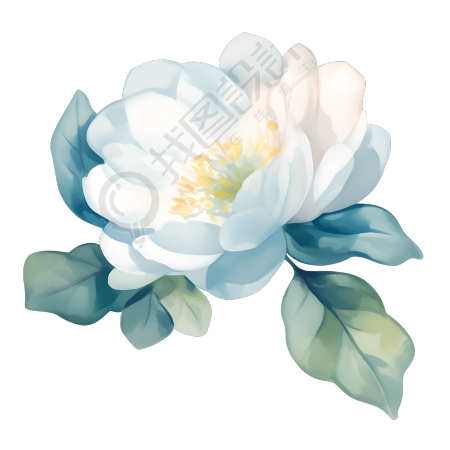 水彩植物插图