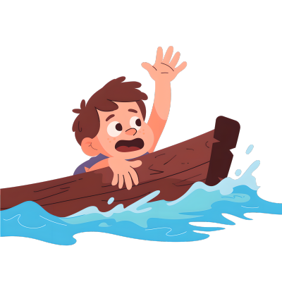 溺水男孩插图