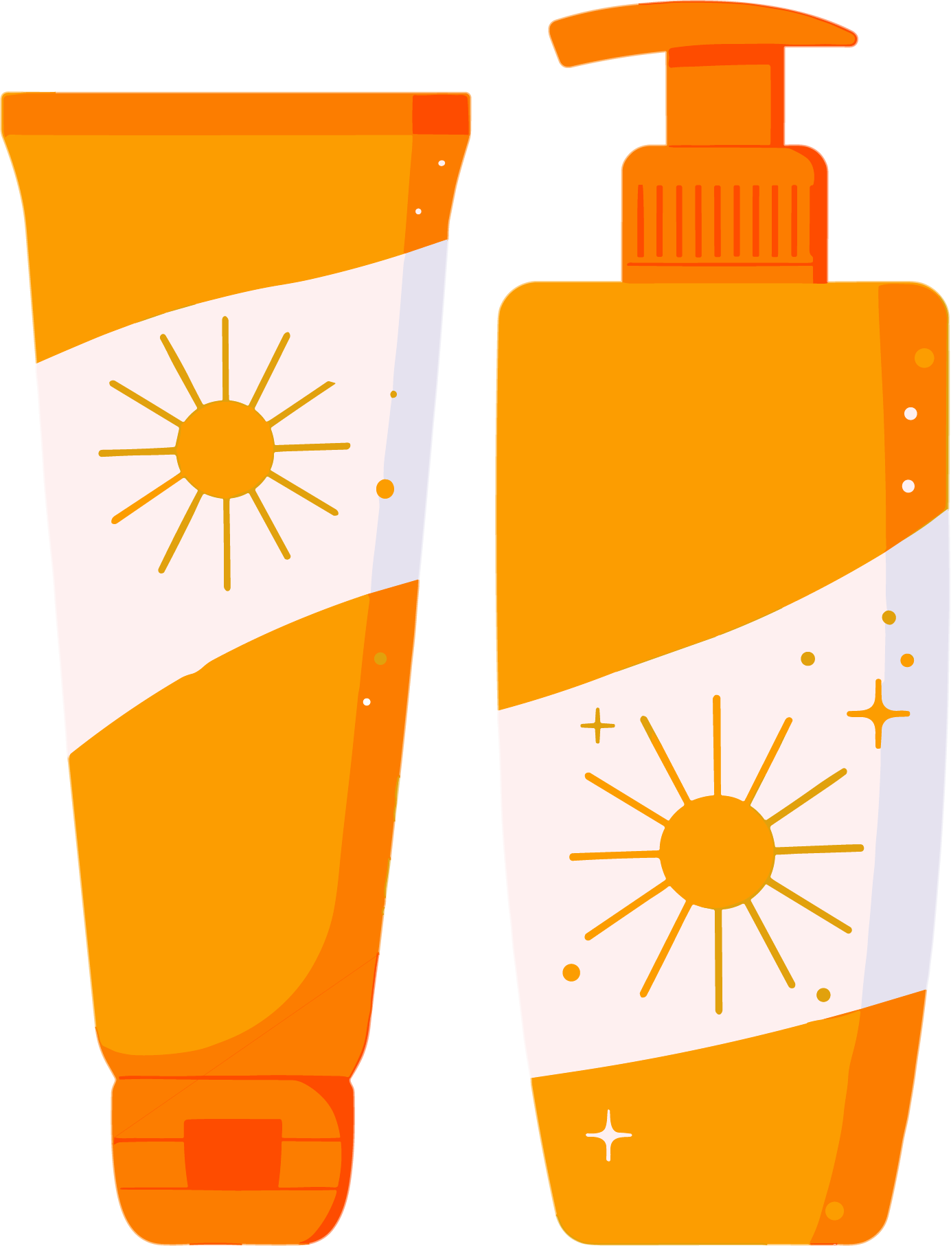 防晒霜夏季防暑元素