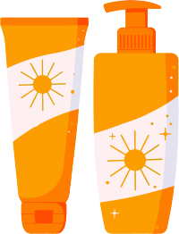 防晒霜夏季防暑元素