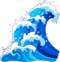 海浪防汛商用素材