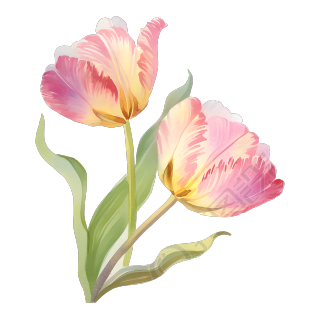 郁金香花朵插画