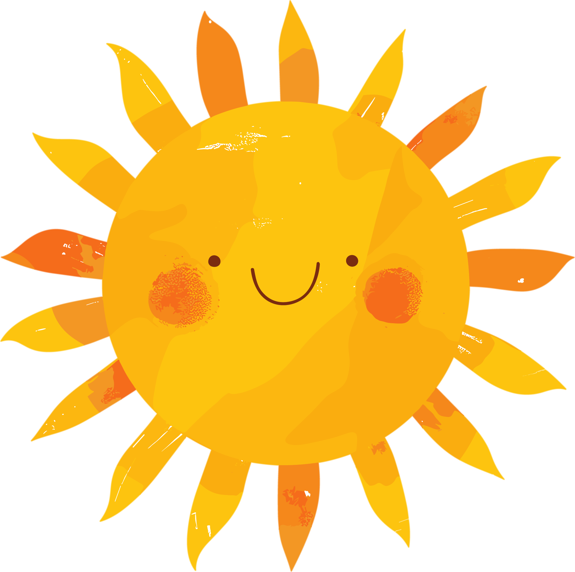 夏季防暑太阳元素