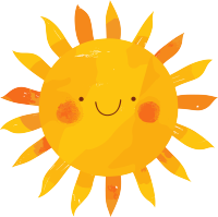 夏季防暑太阳元素
