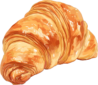 牛角包美味面包元素