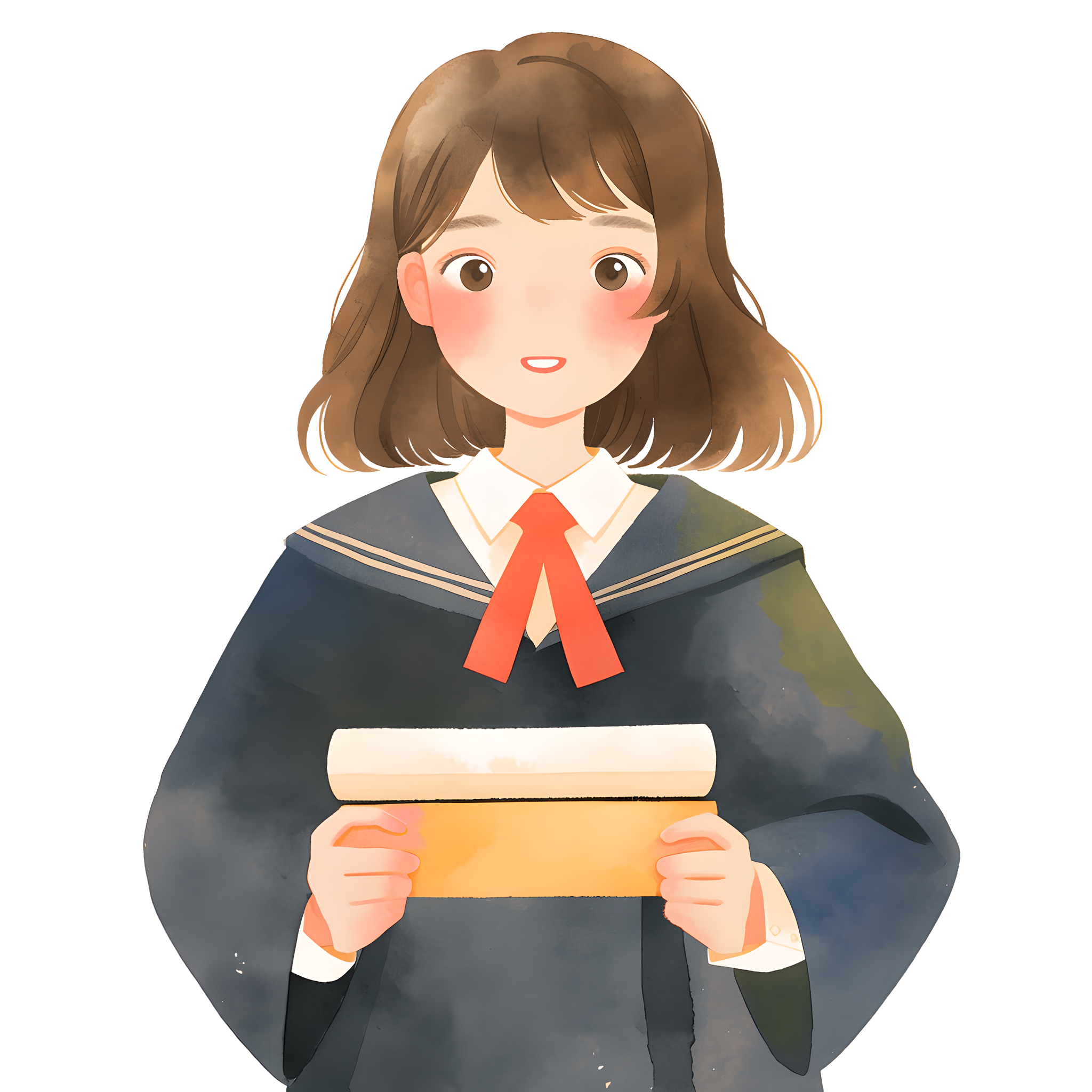 毕业生插画素材