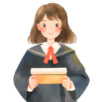 毕业生插画素材
