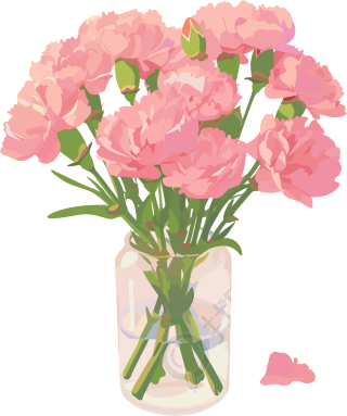 花瓶创意插图