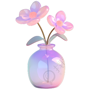 玻璃花瓶插画