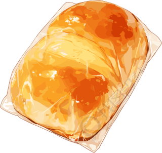 美味面包彩铅插图