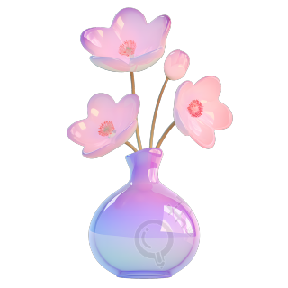 花瓶简约风格插画
