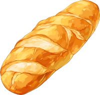 美味面包彩铅画素材