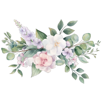 水彩花环高清图形素材