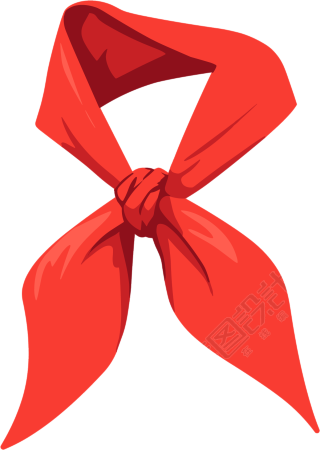 红领巾商业设计元素