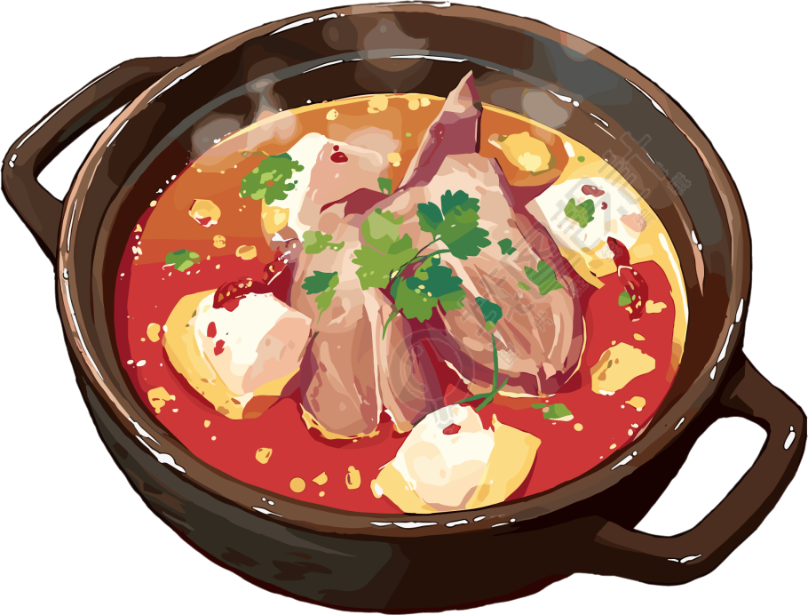 羊肉汤透明背景插图