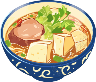 羊肉汤商用插画设计