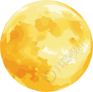 月球PNG插画素材