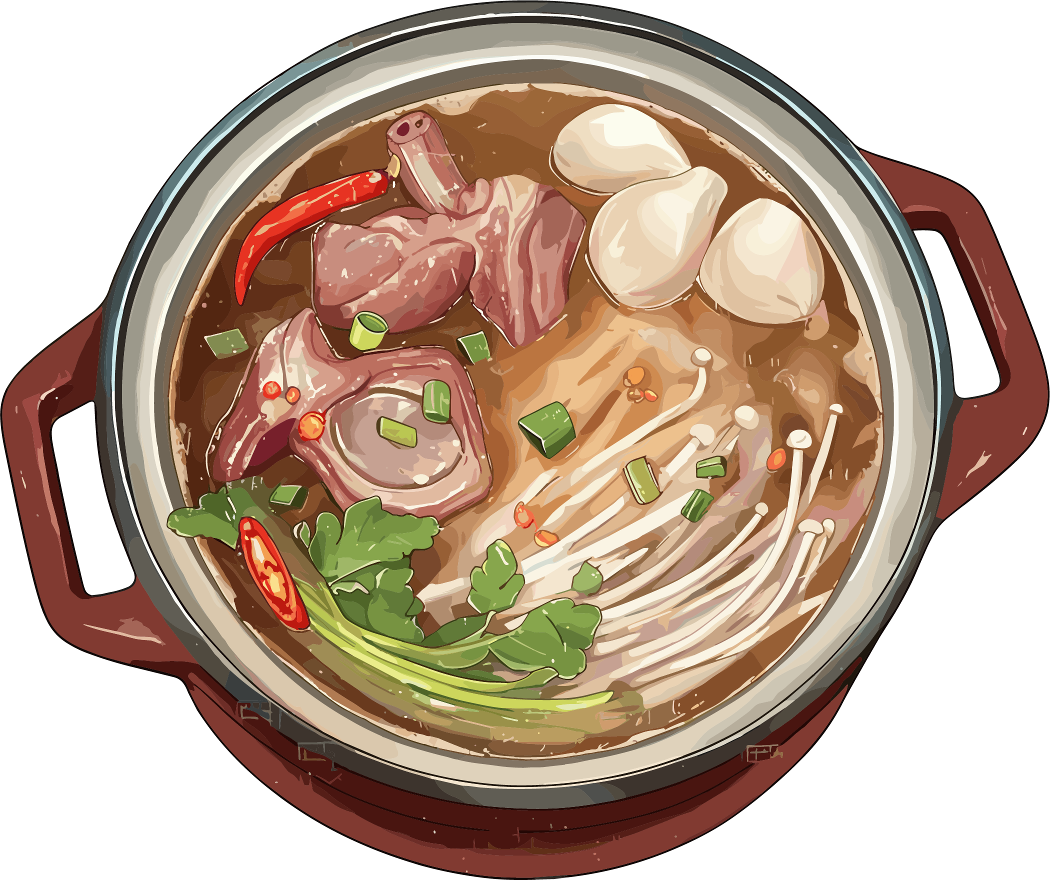 羊肉汤高清图形素材