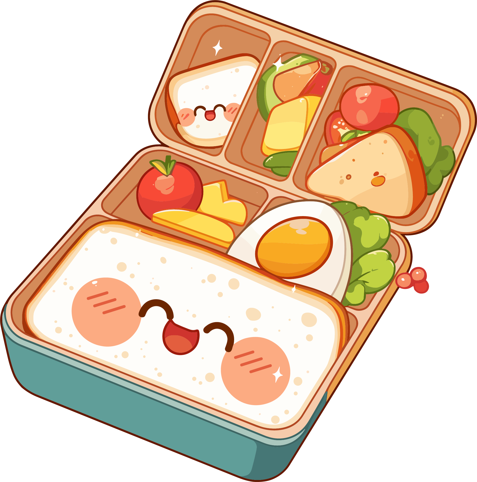 幼儿园食谱插画元素