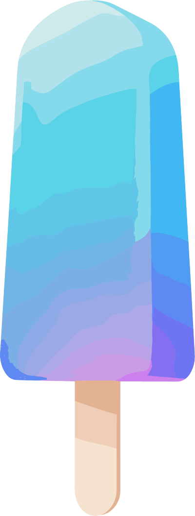 蓝色渐变冰棒插图
