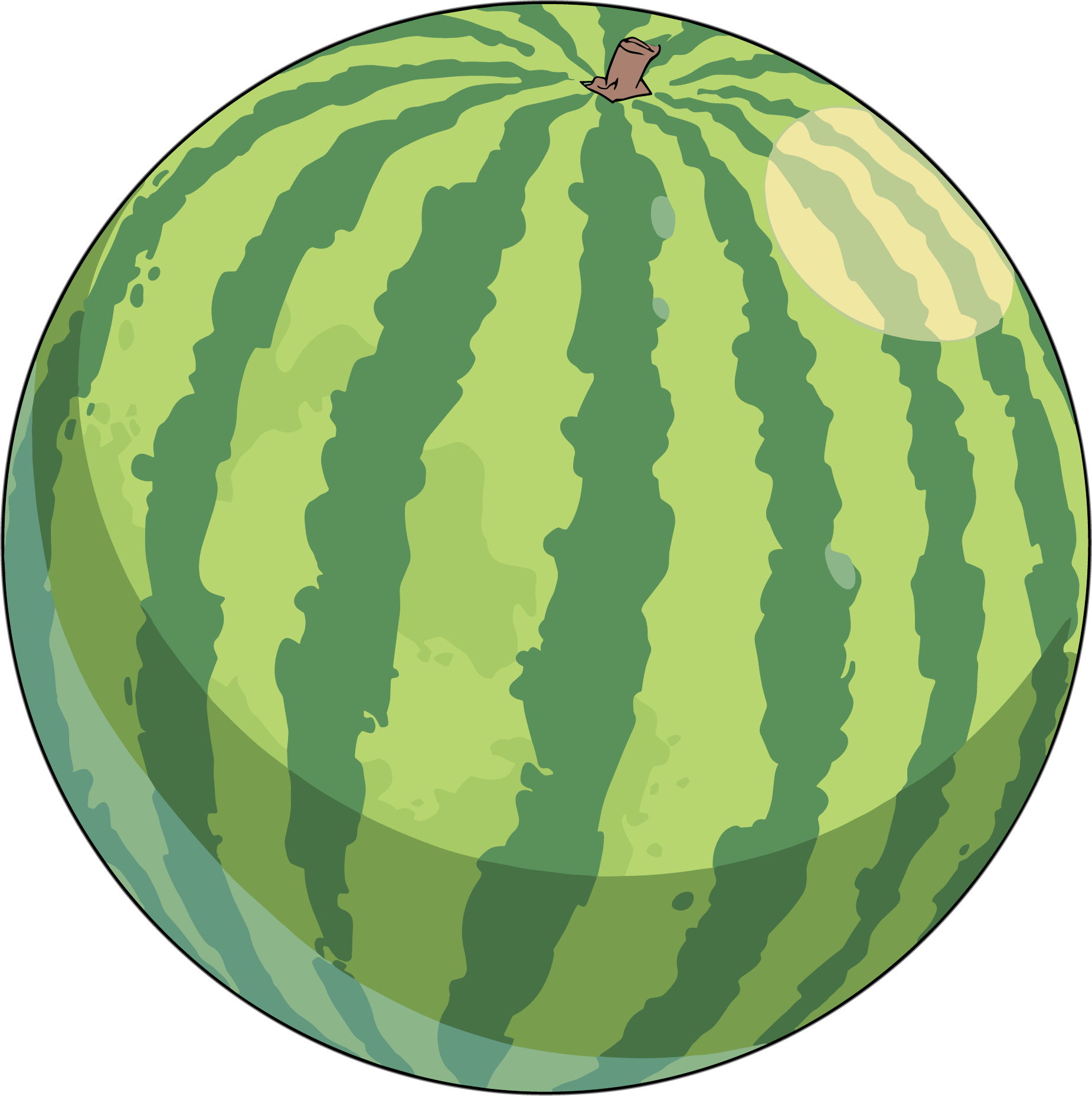夏天西瓜插画