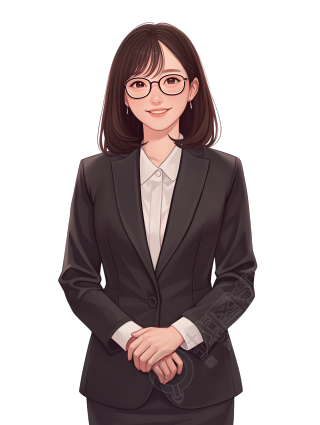 公务员透明背景插画