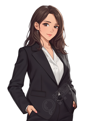 公务员插画设计元素