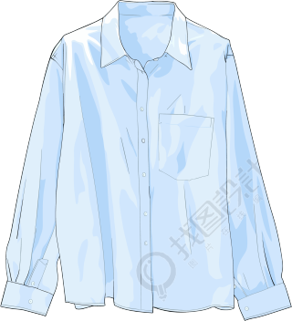 衬衣时装插图