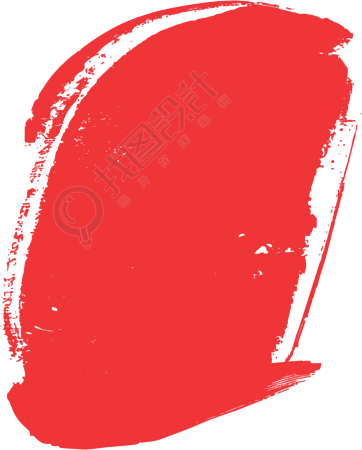 红色印章简约插图