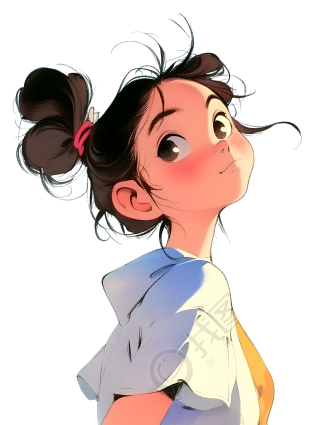 可爱小女孩素材