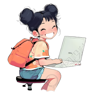可爱小女孩高清素材
